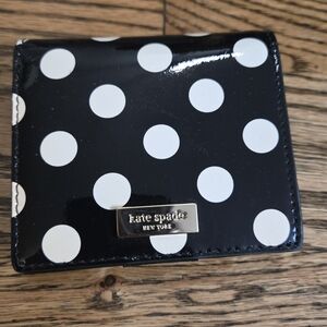 Kate Spade Black and White Polka Dot Serenade Wallet